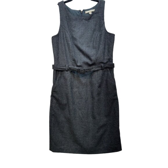 Banana Republic Dresses & Skirts - Banana Republic Womens Sheath Dress  Size 2 Gray Belted Career Professional